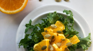 Салат из рукколы с апельсином