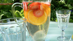 Клубнично-апельсиновая вода